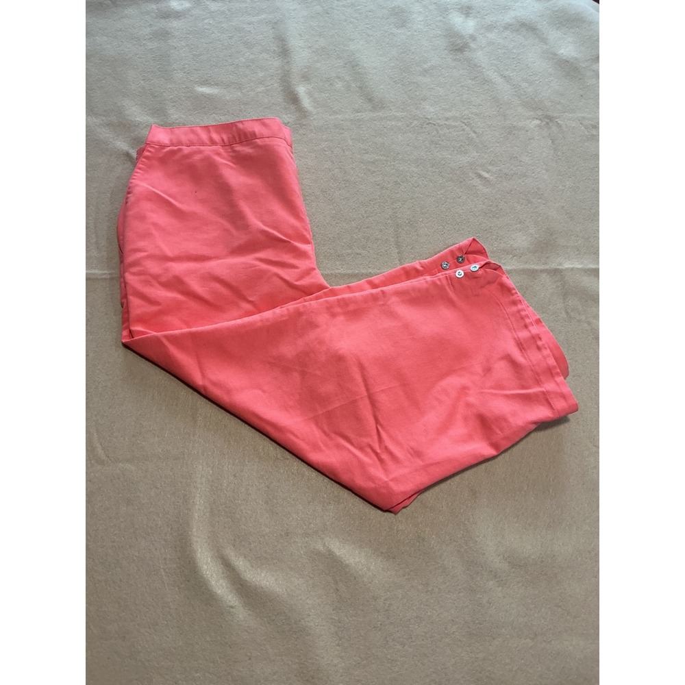 Alfred Dunner Capri Pants Womens 14 Pink Good Casual Cropped Trousers